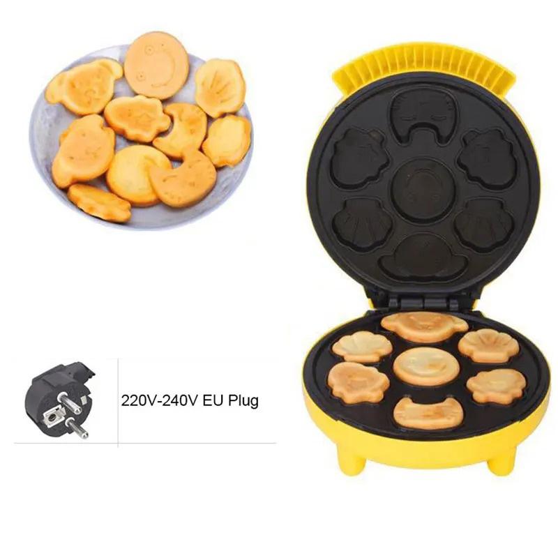 220V Mini electric Waffles Maker Bubble Egg Cake Oven Breakfast Waffle Machine Egg Cake Oven Pan Eggette Machine Mini Waffle Pot