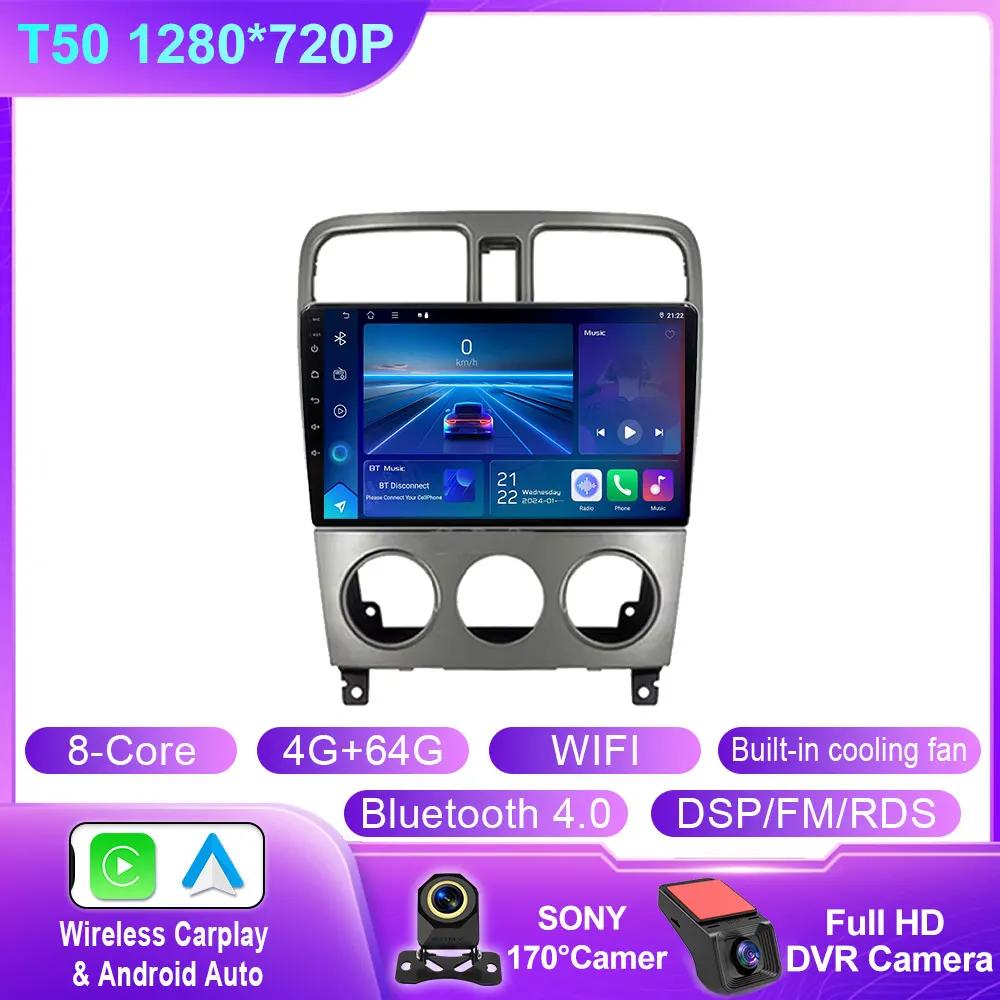 Android 14 For Subaru Forester SG 2002-2008 Car Radio Autoradio Multimedia Video Player Navigatie Carplay Screen BT No 2Din DVD