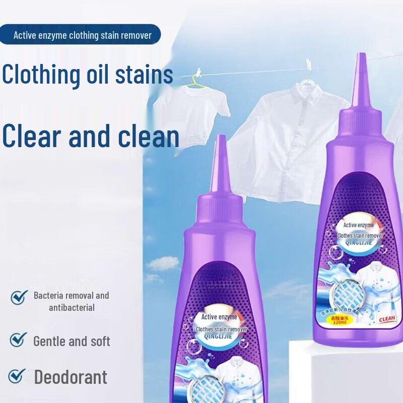 Powerful Enzyme Laundry Stain Remover for Stubborn Oil Stains On White Clothes