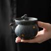 180ML Old Rock Mud Coarse Pottery Rabbit Teapot Kungfu Tea Set Kettle Retro Teapot Tea Ceremony TeaMaking Device Infuser