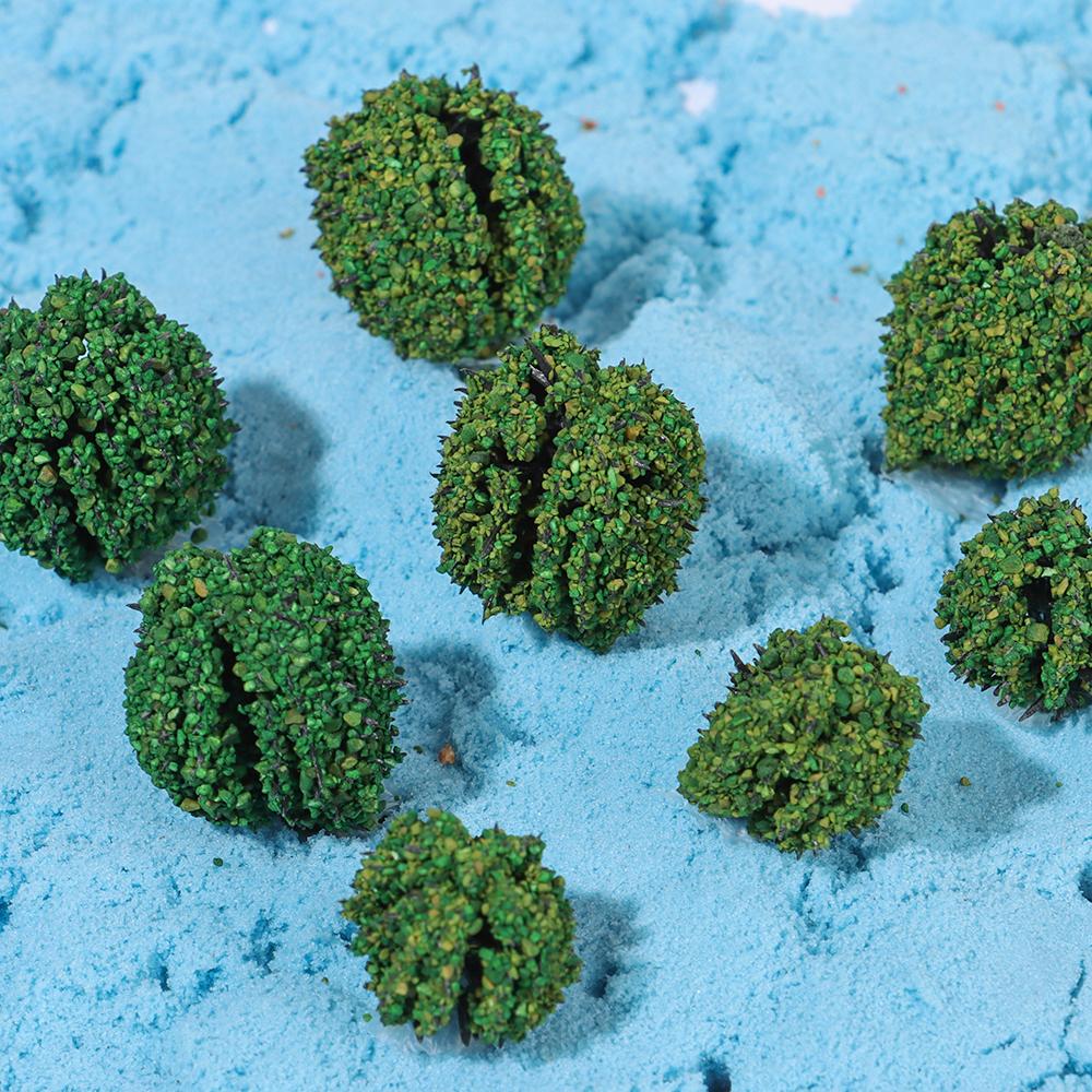 Garden Sand Table Layout Artificial Tree Cluster Scene Model Static Grass Tufts Miniature Shrubs