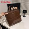 Minimalist Pu Handbag With Double Shoulder Straps For Commuting And Casual Wear