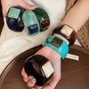 Europäischer Amerikanischer Stil Acryl Armreif Böhmischer Retro Handring Einfaches Unregelmäßiges Breites Armband Geschenk