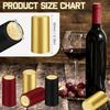 100 Pezzi Tappi di Sughero Naturali per Bottiglie di Vino e Sigilli Capsula Termoretraibile con Linguetta Strappo per Tappo Bottiglie di Vino a Bocca Dritta