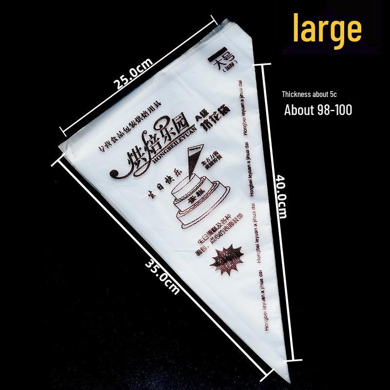 Thick Disposable Icing Bags: Large, Medium, Small - Cake, Cream, and Baby Food Decorating Tools