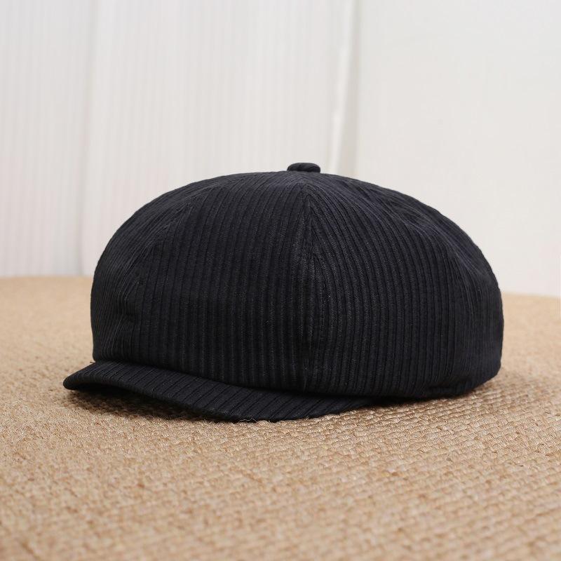 Autumn and winter Internet celebrity hat casual face small versatile octagonal beret new octagonal hat literary retro Japan and Korea