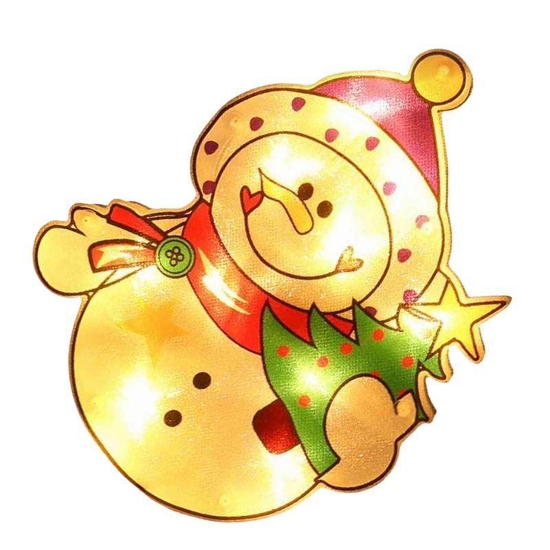 AEE4-Christmas Window Light LED Suction Cup Hanging Light Window Bar Festive Christmas Atmosphere Decorative Light