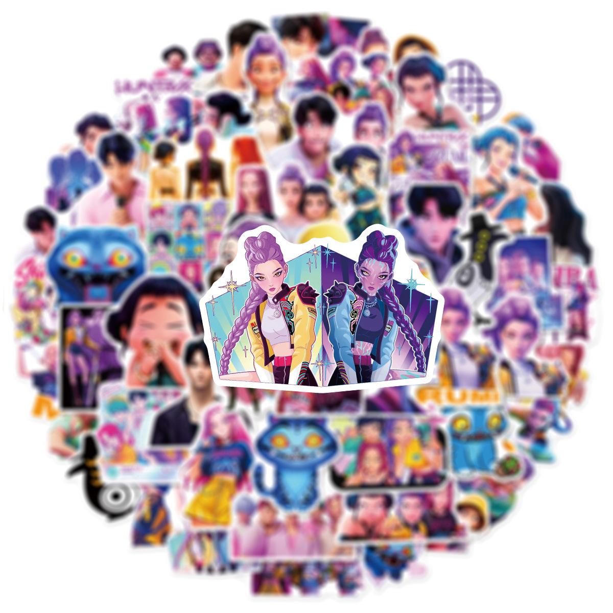 

60/120PCS Cartoon KPOP Graffiti Stickers Luggage Computer Phone Tablets Scooter Stationery Stickers Water Resistant -A909