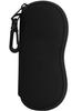 Sunglasses Soft Case Ultralight Neoprene Zipper Glasses Boxs With Belt Clip Eyewear Glasses Storage Bag Portable Black Eye Case