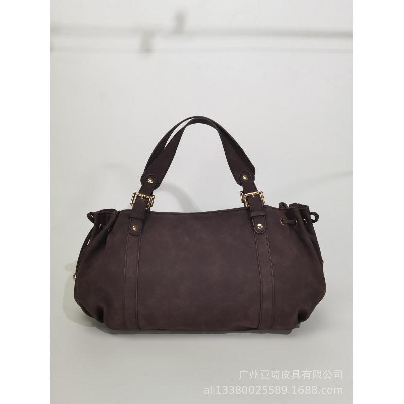 Damen Tasche, Boston Bag, Einfache Handtasche in Unifarbe, Tasche für den Weg zur Arbeit, Einzelne Schulter Crossbody Tote, Weiches Material