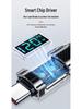 120W Type-C Data Cable with Smart Display for Fast Charging - Compatible with Huawei & Apple 15