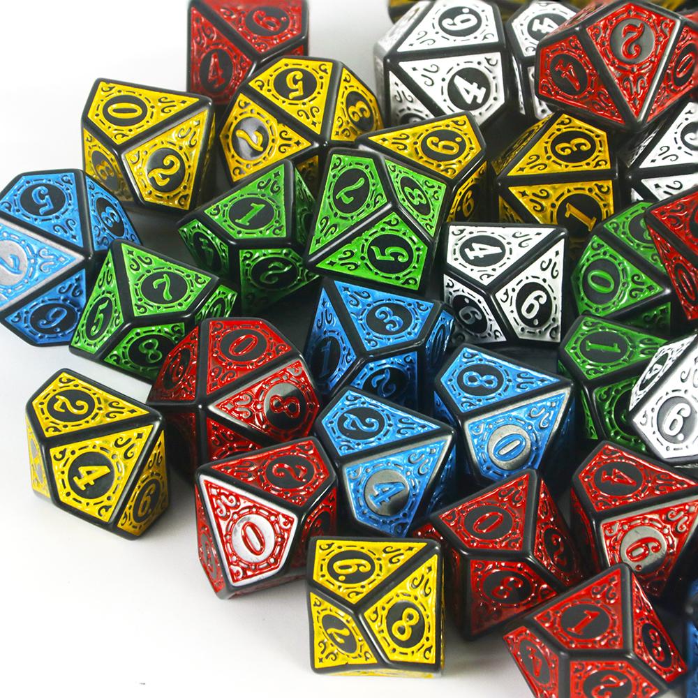 10pcs Polyhedral D10(0-9) Dice for RPG D10 Dice Games Family Entertainment and Leisure Board Games