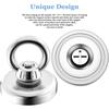 N52 D16-D48 Salvage Magnet Heavy Duty Search Magnets Strong Neodymium Magnet Deep Sea Fishing Magnets Mounting with Ring Eyebolt
