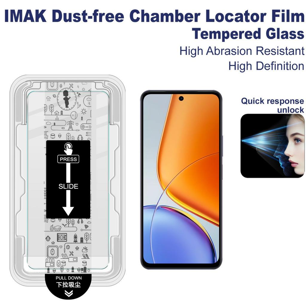 IMAK H Series For Vivo Y39 5G/Y300i 5G Tempered Glass Screen Protector Dust-free Installation Film (Fingerprint Unlock)