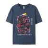 Japanese Aesthetic Dragon Tokyo Japan Unisexga Europe T Shirts Slim Fit Printed Pure Cotton Crew Neck Unisex Tops Shirt