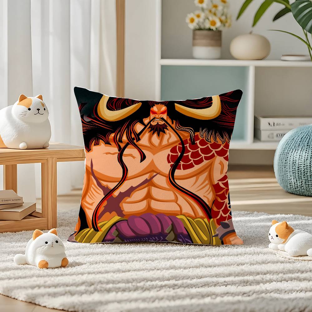 One Piece Killer Supernova Anime Plush Pillow Cover Soft Short Plush Cushion Cover For Sofa Bedroom Home Decor Gift Decoration