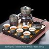 Automatic Ceramic Kung Fu Tea Set for Home: Teapot, Cups, Canister, Tray