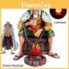 One Piece Dark King Rayleigh Sitting Pose Pvc Anime Figure Car Scene Display Handicraft