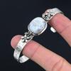 Friendship Day Deal 925 Silver Maligano Jasper Stone Anniversary Flower Bangle