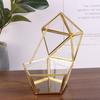 Pentagon Transparent Jewelry Storage Box Geometric Clear Jewelry Display Case Ring Earring Organizer Holder Tabletop Container