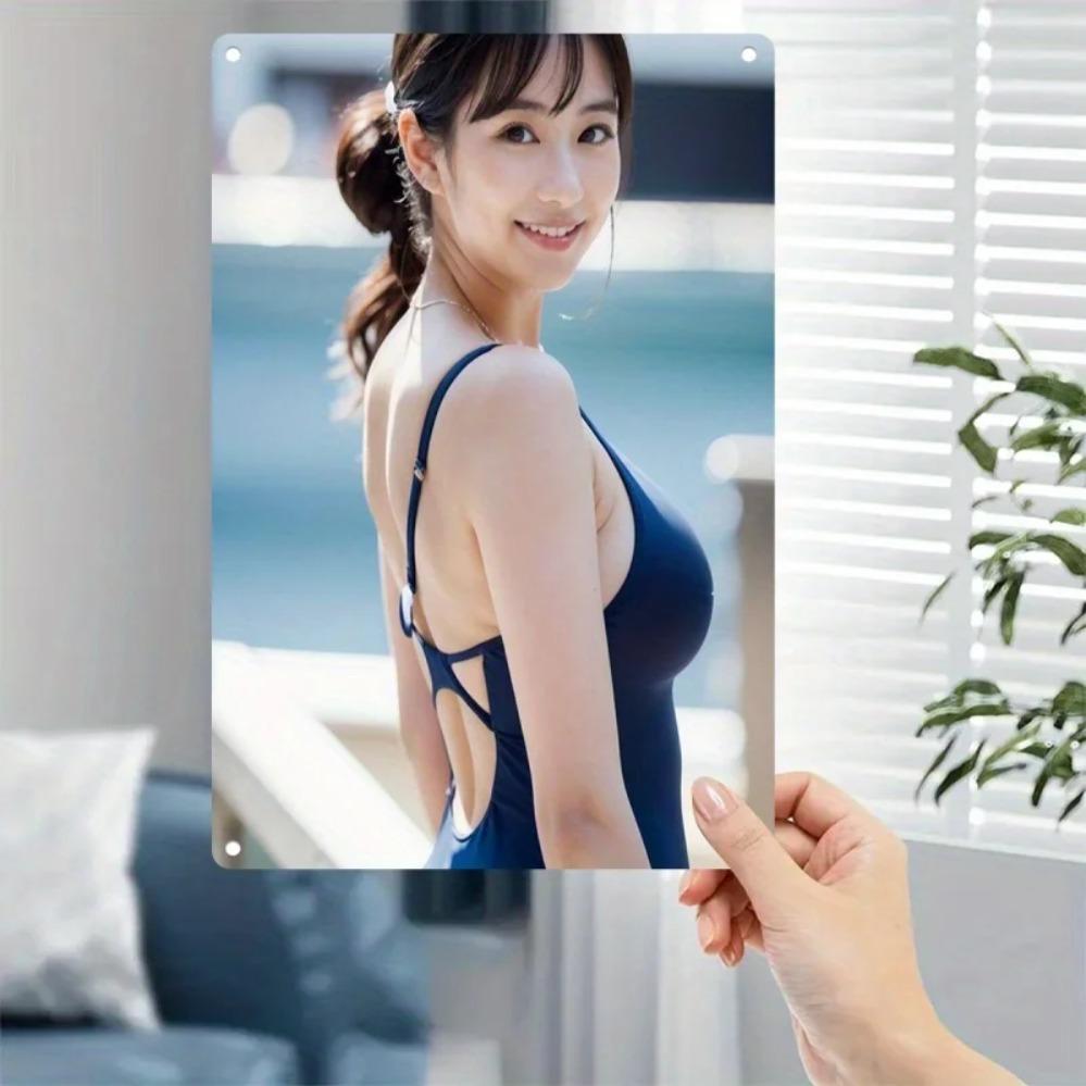 

Retro Tin Poster Wall Decor - Korean Drama Portrait, Metal Poster for Living Room Decor, Heavy Duty Iron Plate 20x30cm