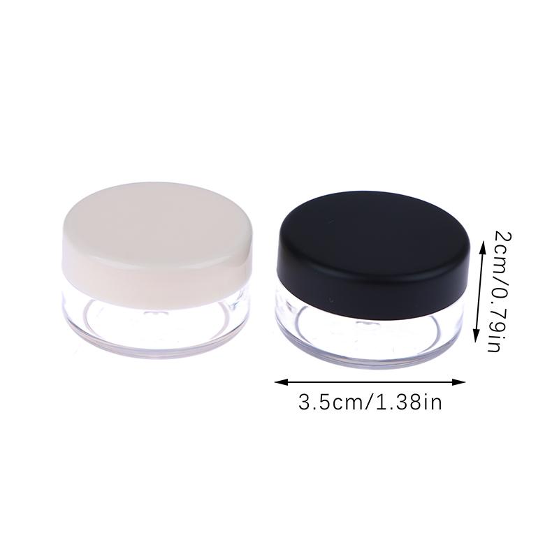 2g Handheld Empty Pot With Sieve Cosmetic Travel Makeup Jar Sifter Container Refillable Powder Empty Box Portable Plastic Box