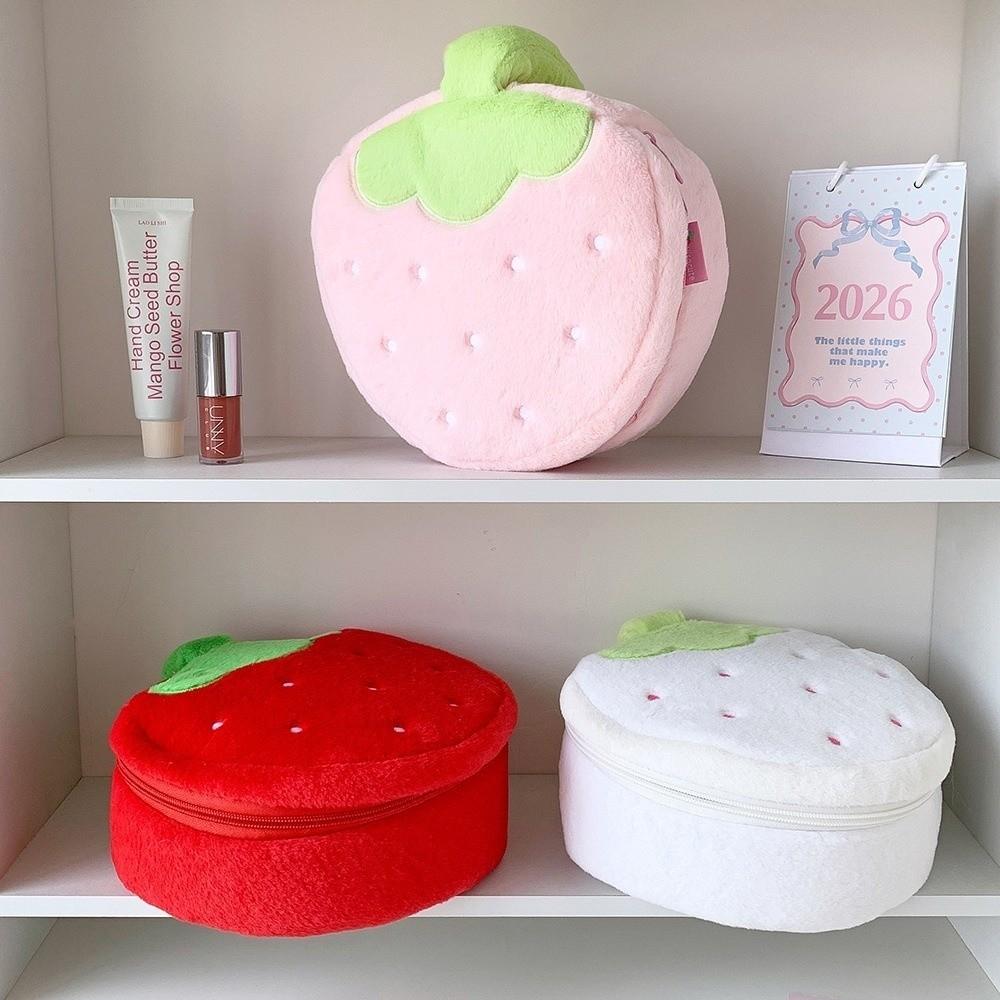 Cute Strawberry Makeup Bag Large Capacity Travel Handbag Cosmetic Storage Bag