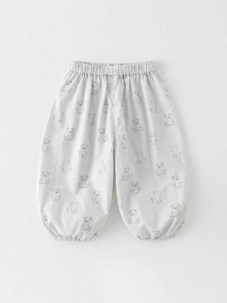 Korean-Style Anti-Mosquito Summer Pants for Infants - Boys & Girls Thin Loose Cuffed Lantern Pants