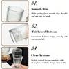 Aesthetic Textured Glass Cup – Premium Soda Lime Glass Tumbler for Cocktails, Juice & Water