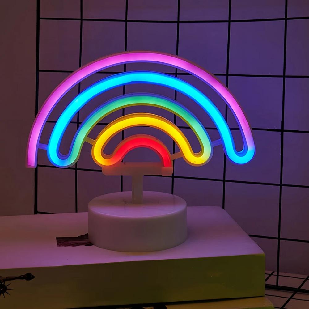 1PC Desktop Neon Light USB/Battery Powered for Room Birthday Party Wedding Decoration Ideal Mother's Day Valentine's Day Gift