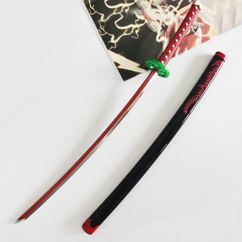 25cm Demon Slayer Katana Swords Kimetsu No Yaiba Samurai Sword Real Size Japanese Katana Anime Cosplay Prop Home Decoration