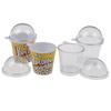 10pcs Mini Cup with Dome Lid DollHouse Popcorn Ice Cream Jewelry Accessory DIY Charms Plastic Cups Miniature