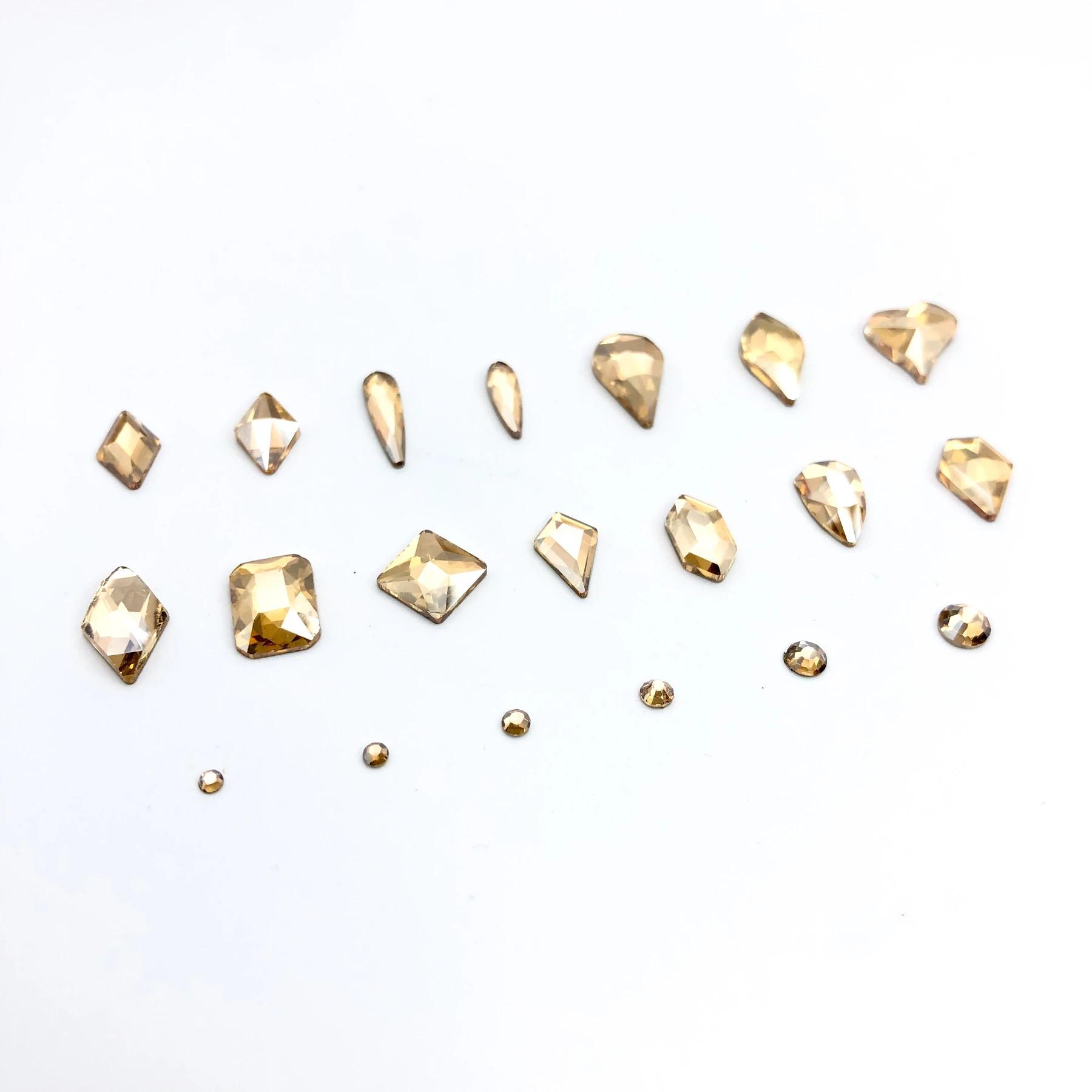 Rhinestones Nail Art Crystal Mix Shape Flatback Nail Art Rhinestones for Nails Rhinestones Crystal Accessory