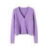 Cappotto lavorato a maglia Moda Solido allentato Maglione a maniche lunghe Autunno Inverno Maglioni con scollo a V Donna Cardigan con bottoni sottili Top Donna 28566