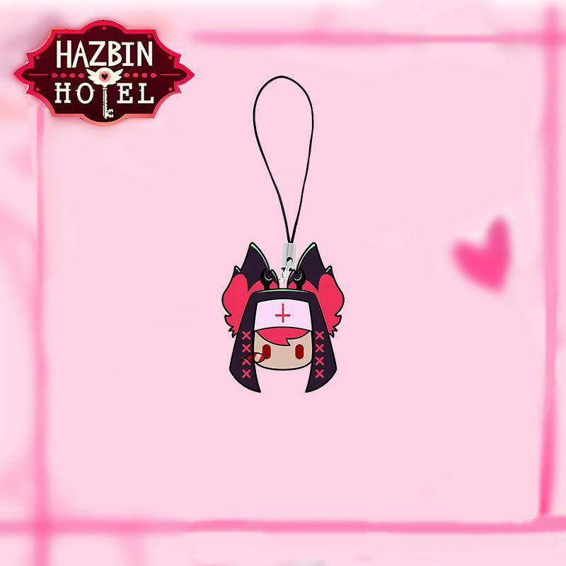 Alastor Doudou Eyes Keychain Vaggie Cell Phone All Staff Set Bag Decoration Adam Accessories Kawaii Lucifer Pendant Gift