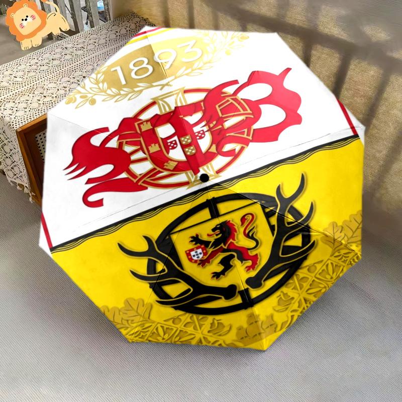 Royal Heraldry Ornate Design Folding umbrella Portable travel Umbrella travel light