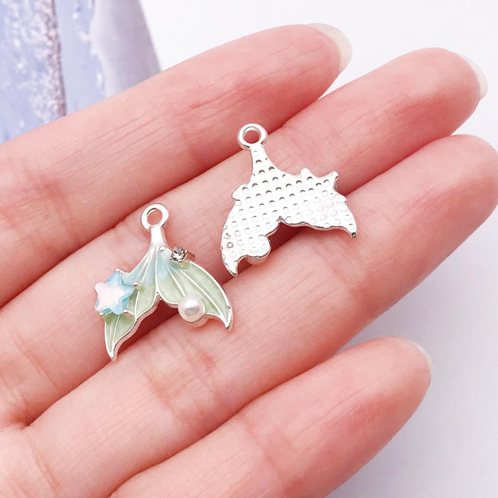 Fishtail Pendant DIY Handmade Earrings Necklace Pendant Jewelry Accessories