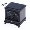 Tabletop Miniature Decor 1:12 Dollhouse Fireplace with LED Light Vintage Mini Stove Furniture Accessory 1 12 Scale Light Up Model for Doll