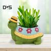 Turtle Plant Pot Decoration High Durability Waterproof Cartoon Cute Turtle Animal Succulents Holder Resin Flower Pot