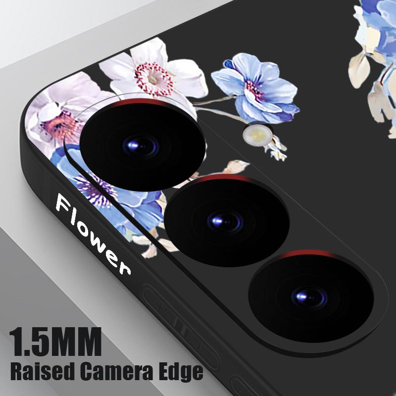 Soft TPU Flower Pattern Case For Samsung Galaxy S25 S22 S23 S24 Ultra S24 FE A56 A55 A53 A54 A15 A16 A36 5G Silicone Phone Cover