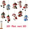 15 Pcs Handmade Christmas Snowman Ornaments Holding Gifts Random Styles Hanging Decorations Ideal Holiday Gift Items