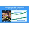 50PCS Heat Shrinkable Insulated Electrical Wire Terminals Butt Splice 3:1 Waterproof Solder Seal Wire Connectors