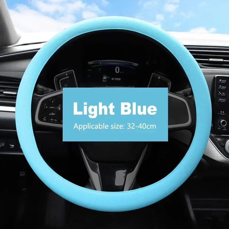 Car Steering Wheel Cover Universal Silicone Car Grip Handle Cover Silicone Protective Cover DIY Interior Accessories