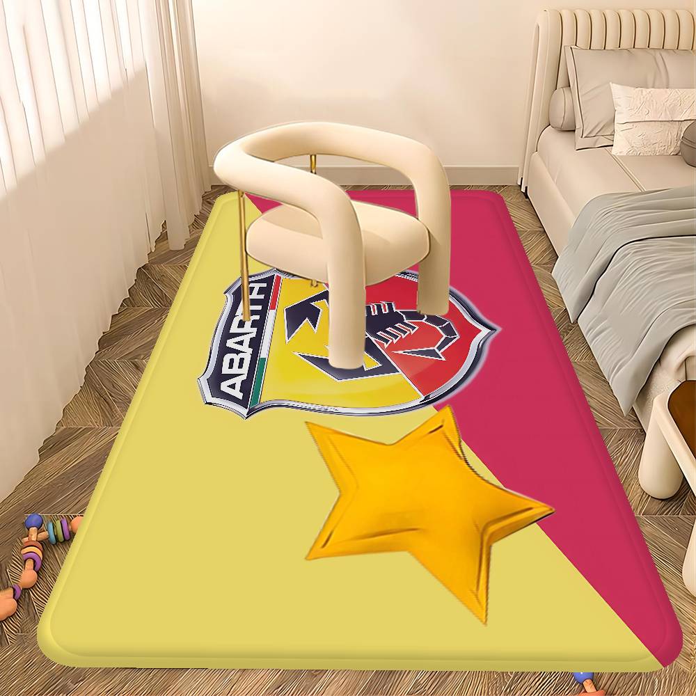 A-Abarth Bathroom Mat Kids Room Bedroom Decoration Balcony Anti-Slip Doormat Living Room Welcome Rug