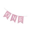 Soft Linen Swallowtail Banners Jewelry Babies 1 Year Birthday Party Decorations Stylish Festive Celebration Accessory