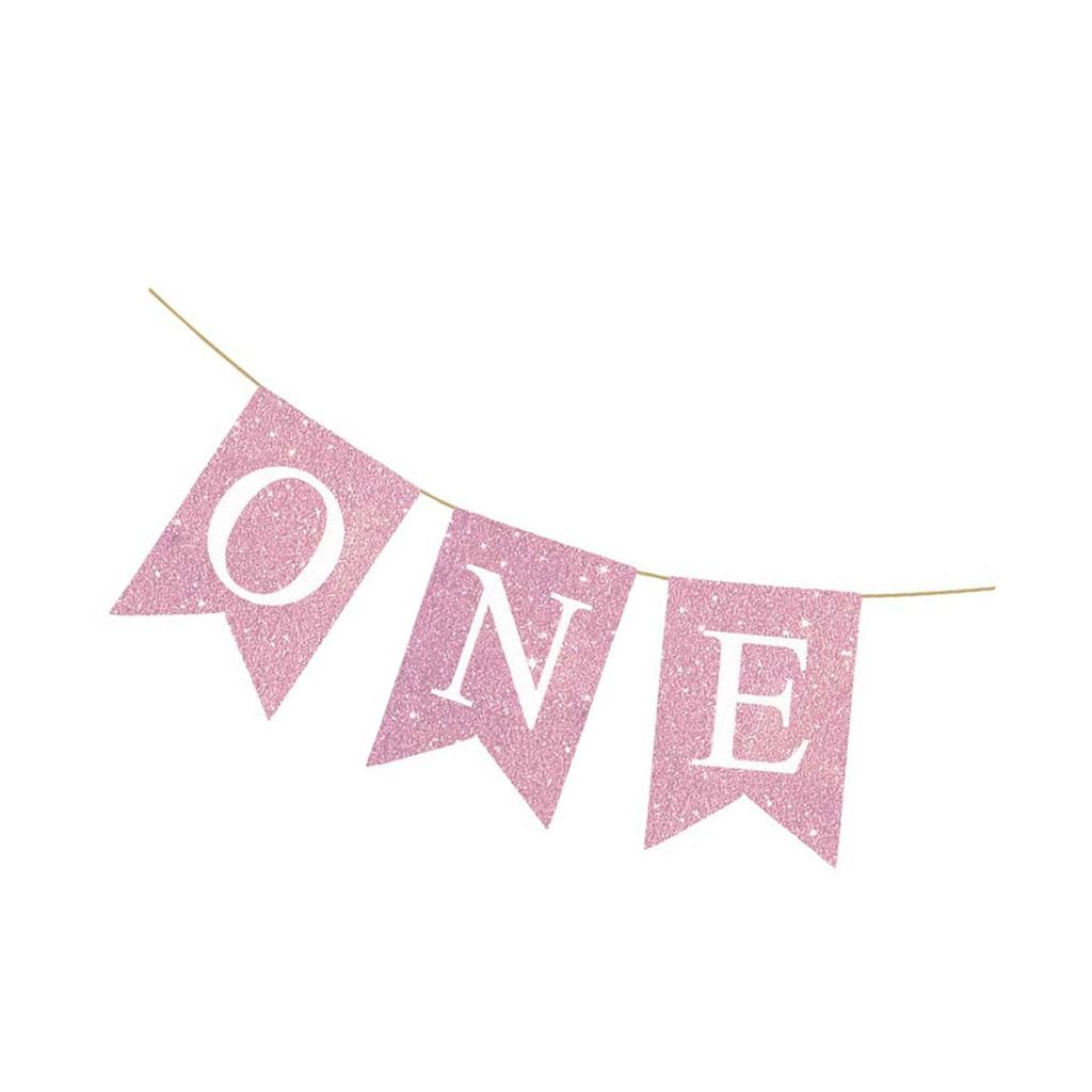 Soft Linen Swallowtail Banners Jewelry Babies 1 Year Birthday Party Decorations Stylish Festive Celebration Accessory