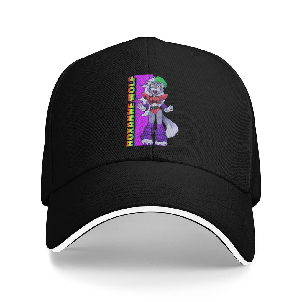 Roxanne Wolf Pride Fnafed Baseball Cap Casual Game Sandwich Caps Unisex Style Adjustable Sun Hat Outdoor