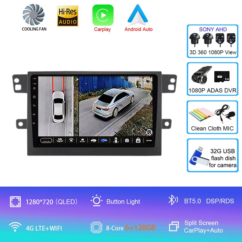 Android 14 For MAXUS T60 T70 Pickup 2017 - 2021 Car Radio Multimedia Video Player Navigation GPS 5G WIFI Carplay Auto 360 Camera