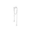 Gu Maoning, Gypsy Ear Clip Tassel Pearl No Ear Piercing Earrings Long High-End Multi-Layer Zircon Ear Bone Clip