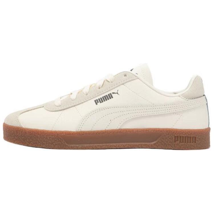 

Puma Клуб Кожа Синтетическая Удобные Легкие Прочные Низкие Кроссовки Унисекс Кроссовки Молочно-Белый 401515-02 41